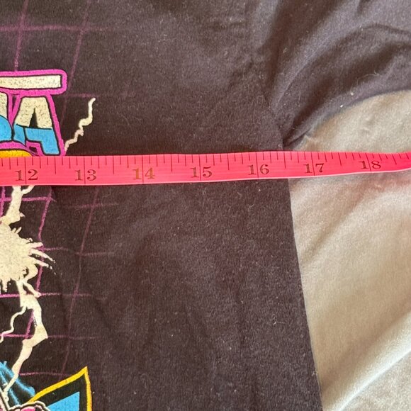 WWE Wrestle Mania VI Ultimate Warrior Macho Man Randy Savage Black T-Shirt Small - Picture 6 of 8